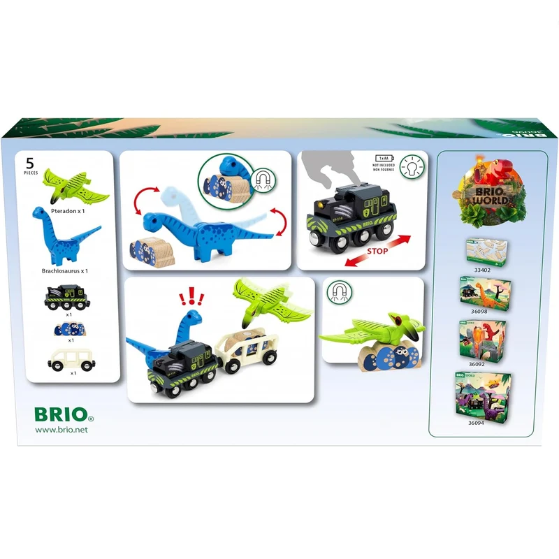 Batteriebetriebener Zug mit Dinosauriern