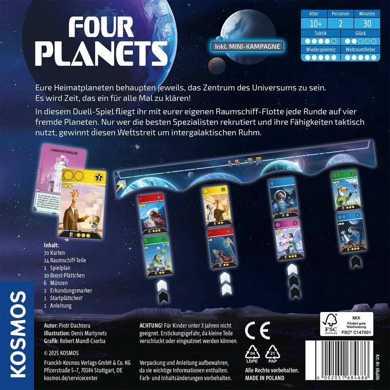 Four Planets, deutsch