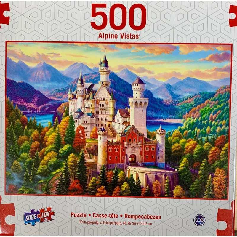 PFG Art Gallery - Castle in the Mountains (500pcs) (Usage/Used - PUZZLES FOR GOOD)
