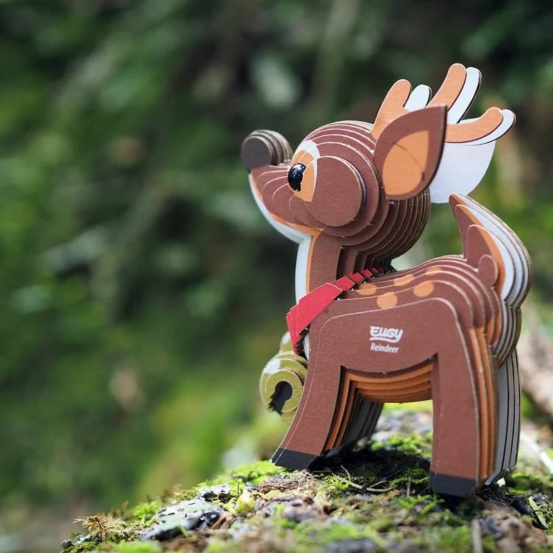 Öko-Puzzle 3D – Rentier