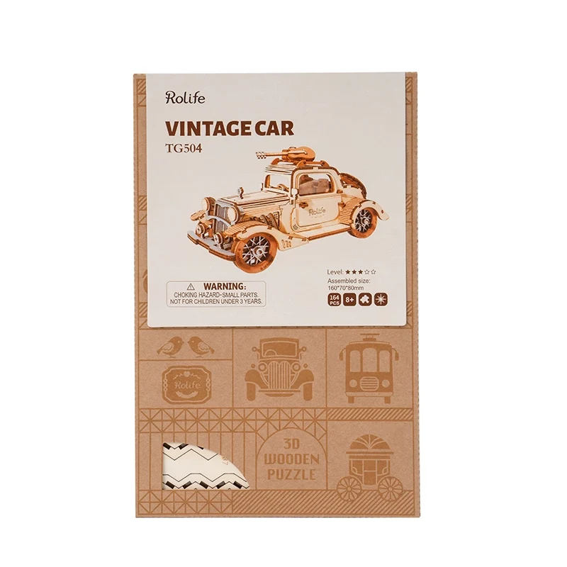 Rolife - Vintage Car - 3D Holzpuzzle