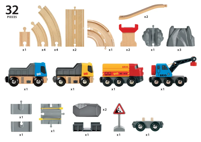Eisenbahnset Steinbruch