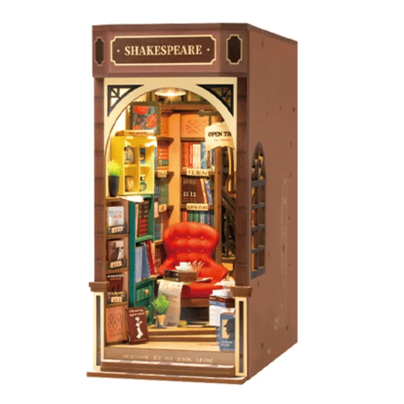 Rolife TGB07 - Bookstore Bücherecken - Diorama - 3D Holzpuzzle