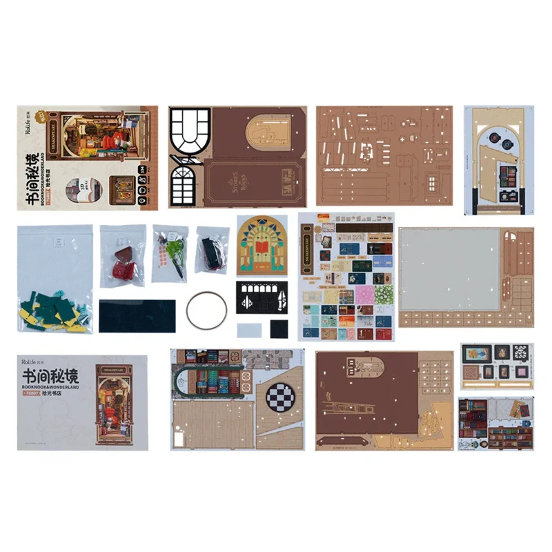 Rolife TGB07 - Bookstore Bücherecken - Diorama - 3D Holzpuzzle