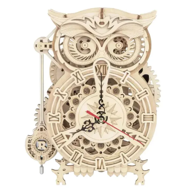 ROKR - - Eulen - Uhr - mechanisches Holzmodell