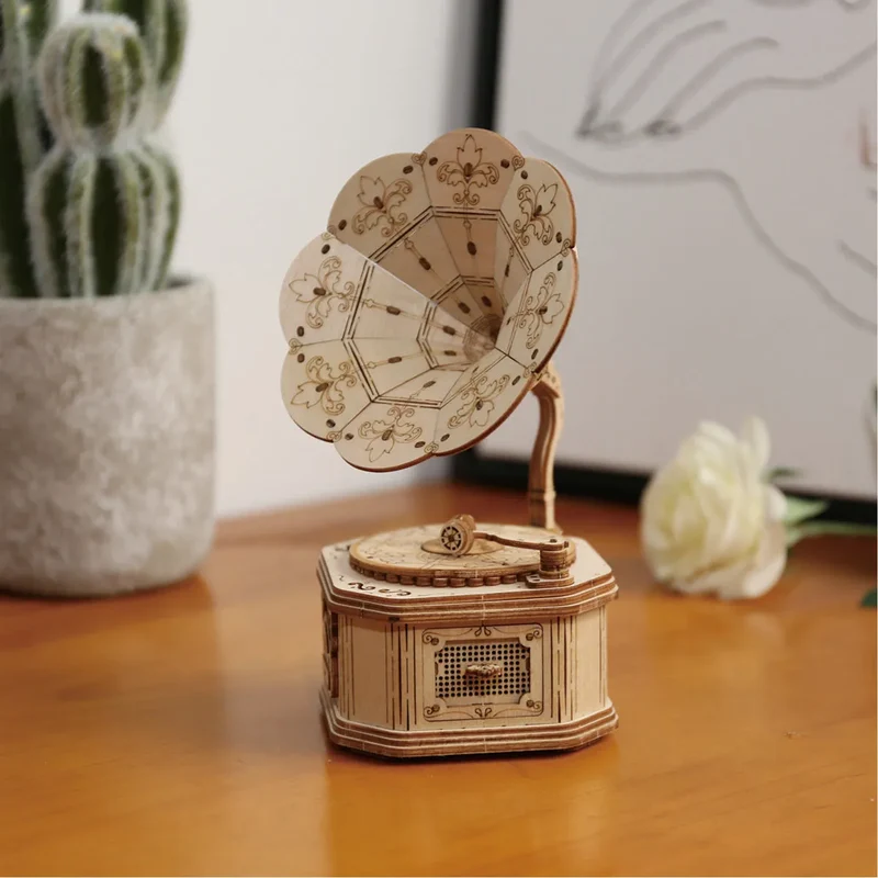 Rolife TG408 - Grammophon - 3D Holzbausatz
