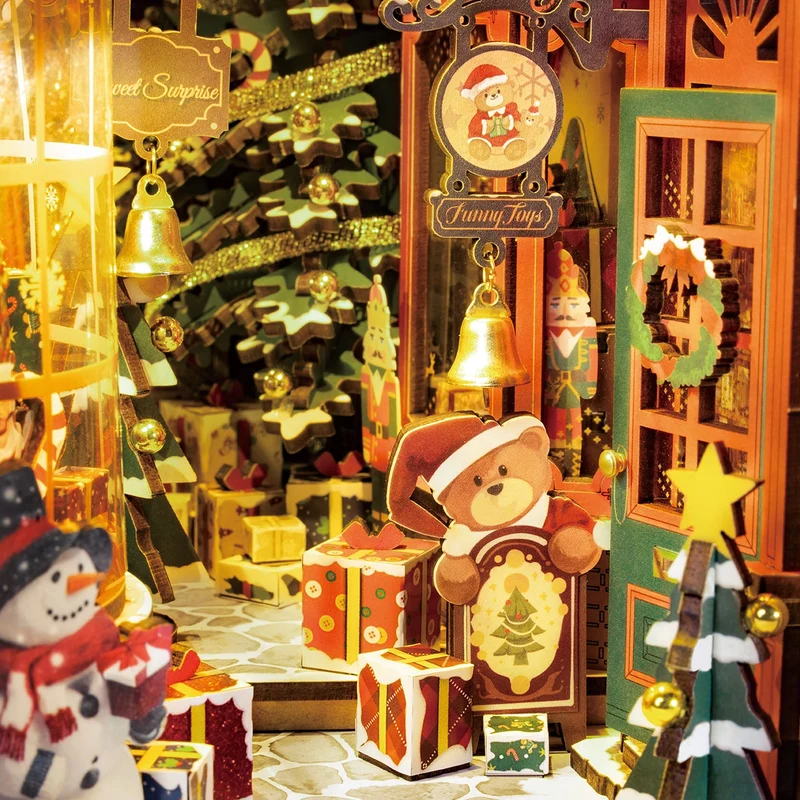 Rolife TGC06 - Christmas Street - Book Nook - 3D Holzpuzzle