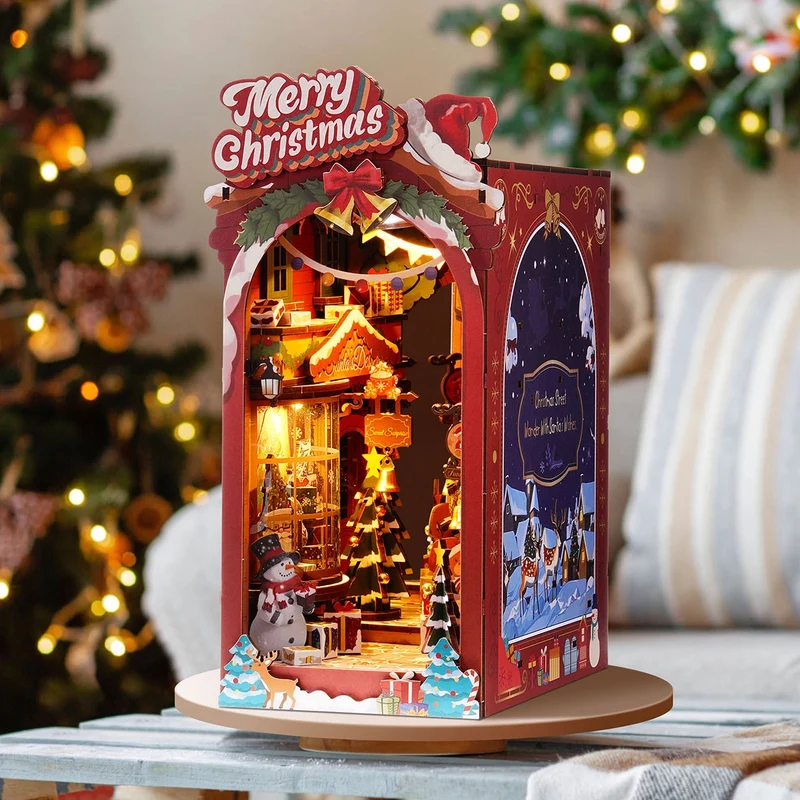 Rolife TGC06 - Christmas Street - Book Nook - 3D Holzpuzzle