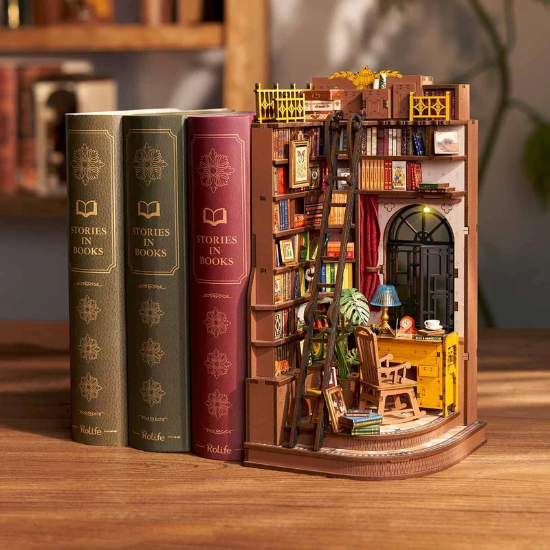 Rolife TGE02 - Silent Corner Study- Diorama - 3D Holzpuzzle