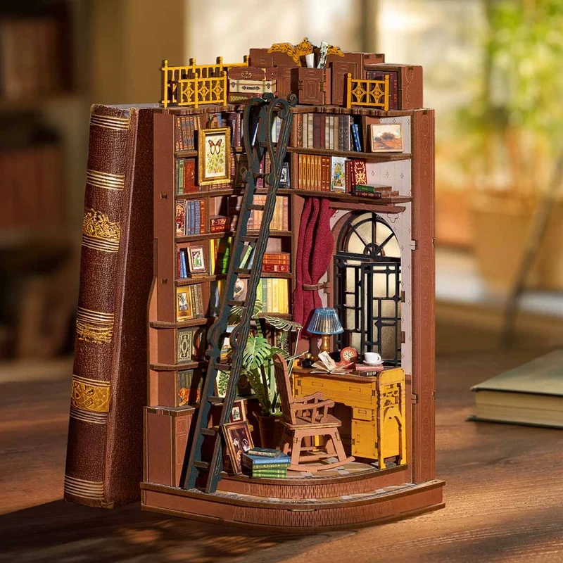 Rolife TGE02 - Silent Corner Study- Diorama - 3D Holzpuzzle