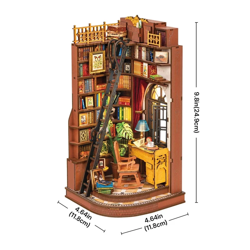 Rolife TGE02 - Silent Corner Study- Diorama - 3D Holzpuzzle