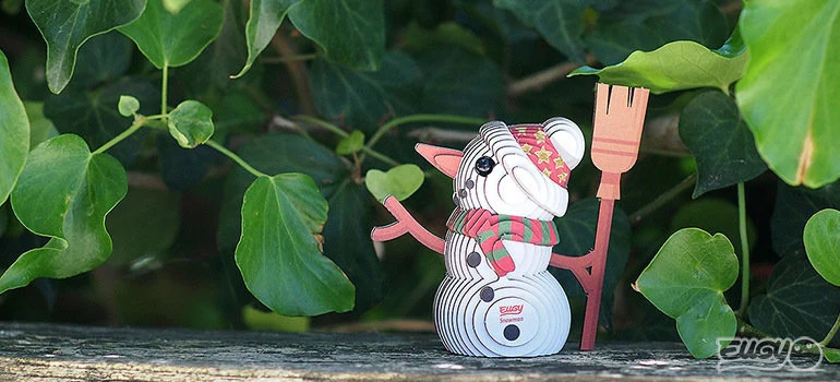 Öko-Puzzle – Schneemann