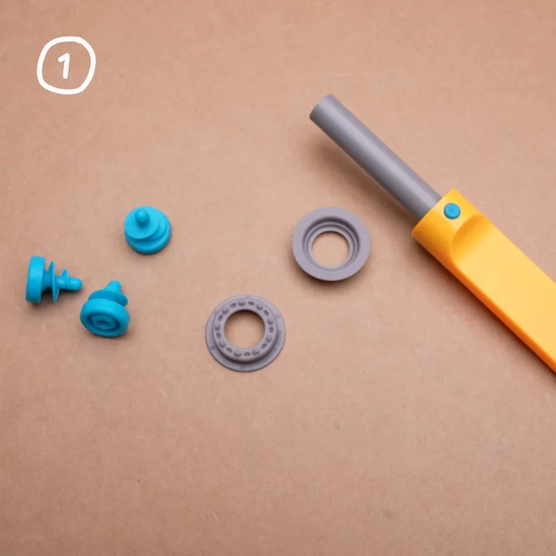 Set: 16 Stück Roto-Ring-Drehringe und 6 Stück Spin-Hinge-Scharniere
