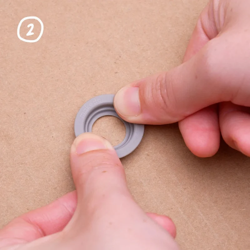 Set: 16 Stück Roto-Ring-Drehringe und 6 Stück Spin-Hinge-Scharniere