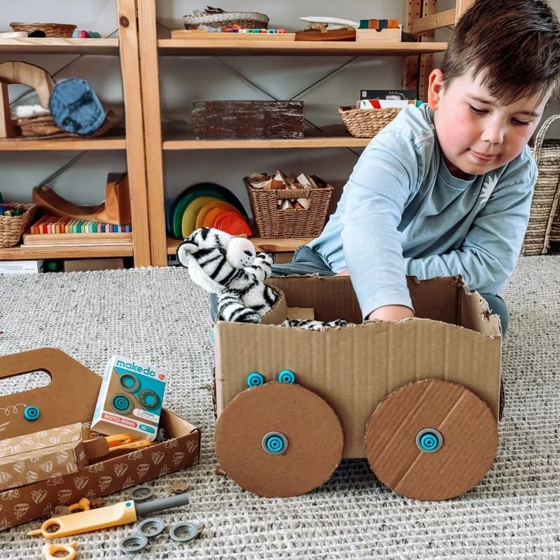Set: 16 Stück Roto-Ring-Drehringe und 6 Stück Spin-Hinge-Scharniere