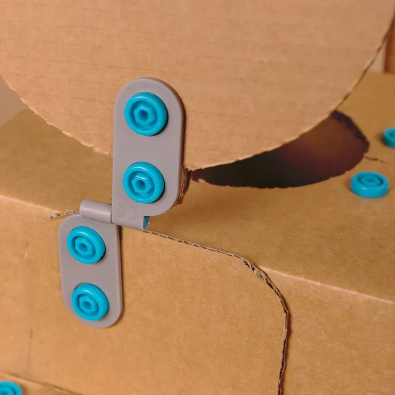 Set: 16 Stück Roto-Ring-Drehringe und 6 Stück Spin-Hinge-Scharniere