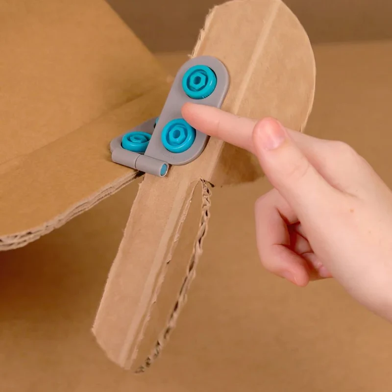 Set: 16 Stück Roto-Ring-Drehringe und 6 Stück Spin-Hinge-Scharniere