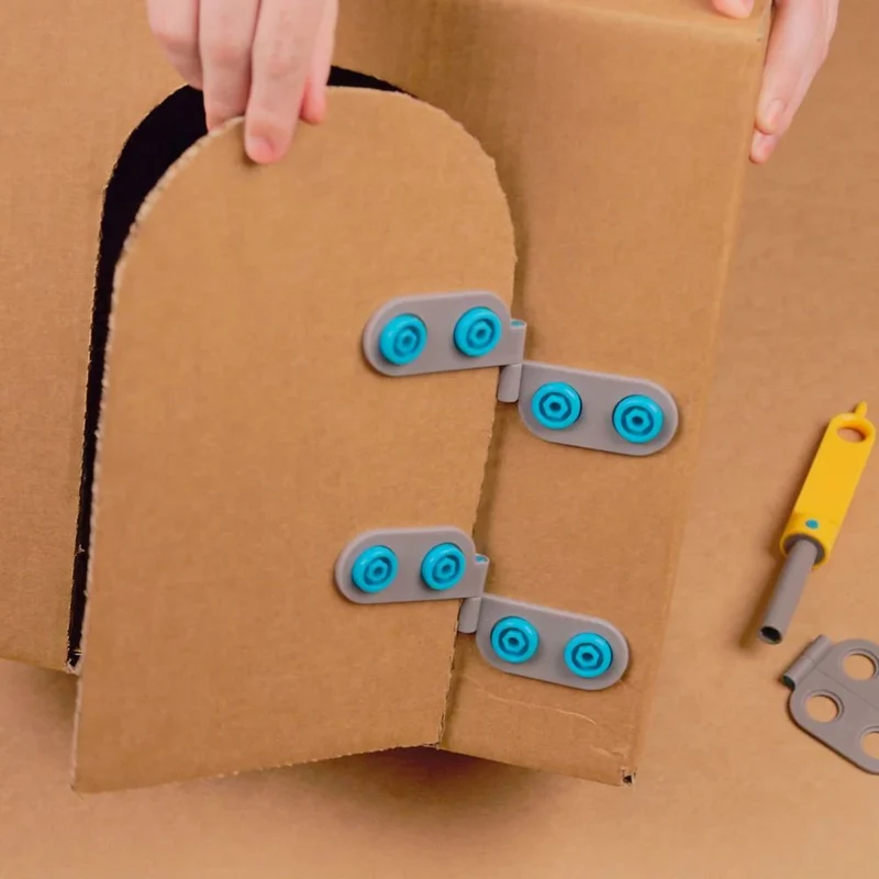 Set: 16 Stück Roto-Ring-Drehringe und 6 Stück Spin-Hinge-Scharniere
