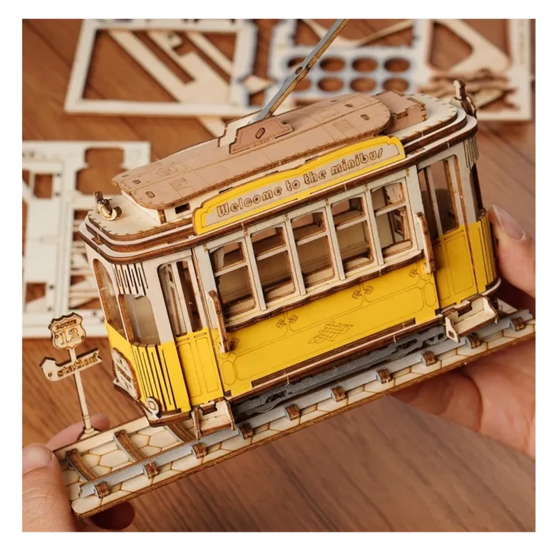 Rolife - Retro Tram - 3D Holzpuzzle