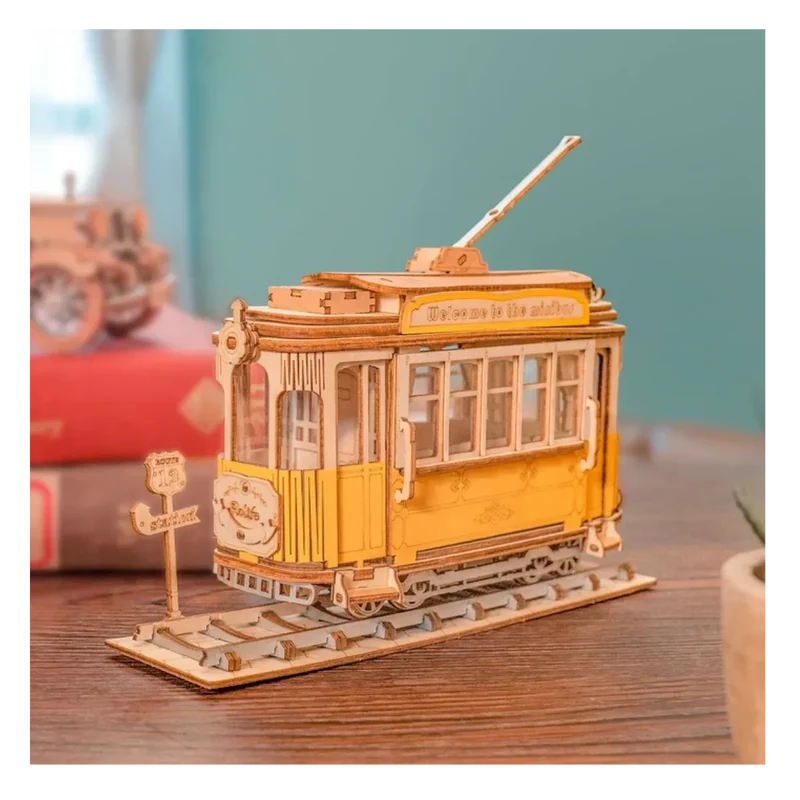 Rolife - Retro Tram - 3D Holzpuzzle