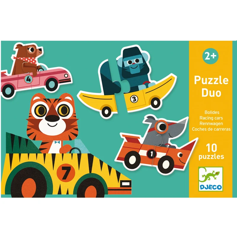 Duo-Puzzle für die Kleinsten – Rennwagen