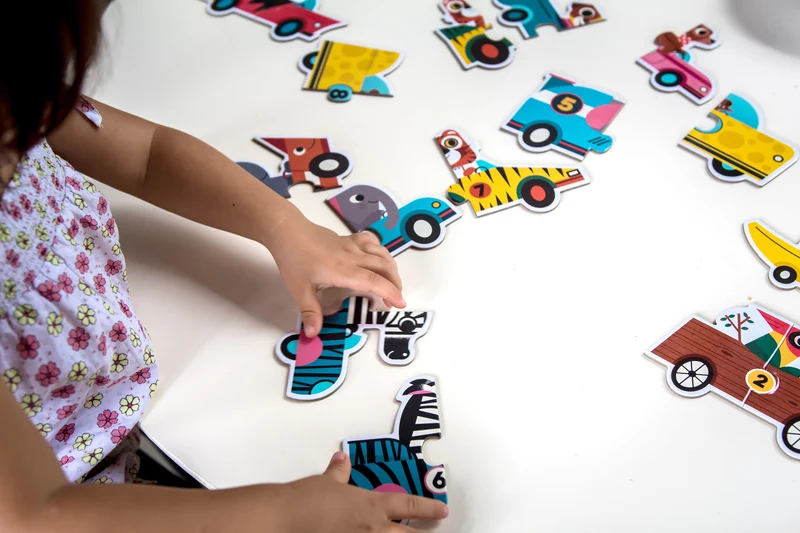 Duo-Puzzle für die Kleinsten – Rennwagen