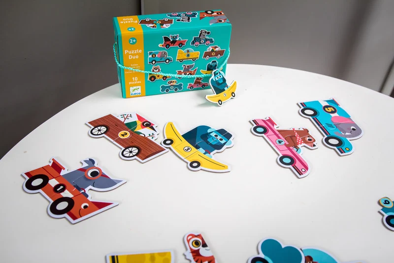 Duo-Puzzle für die Kleinsten – Rennwagen