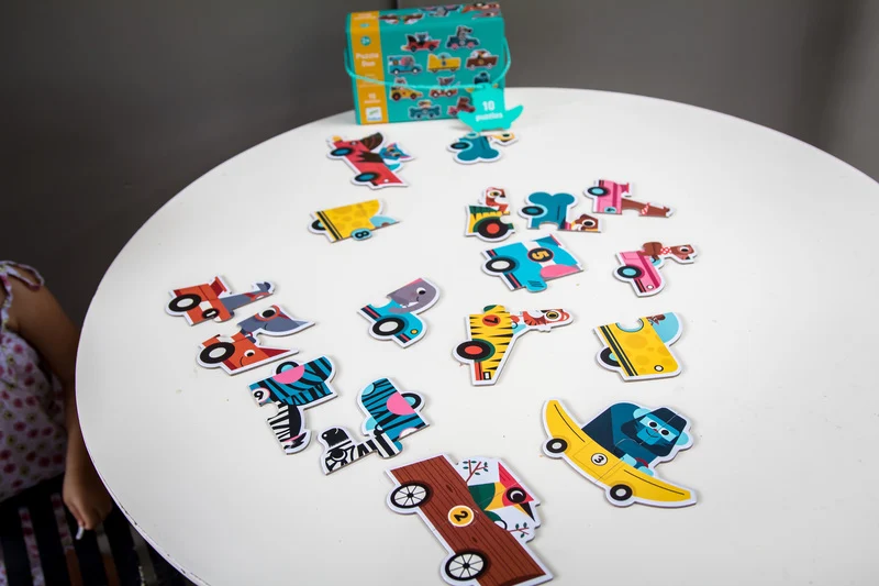 Duo-Puzzle für die Kleinsten – Rennwagen