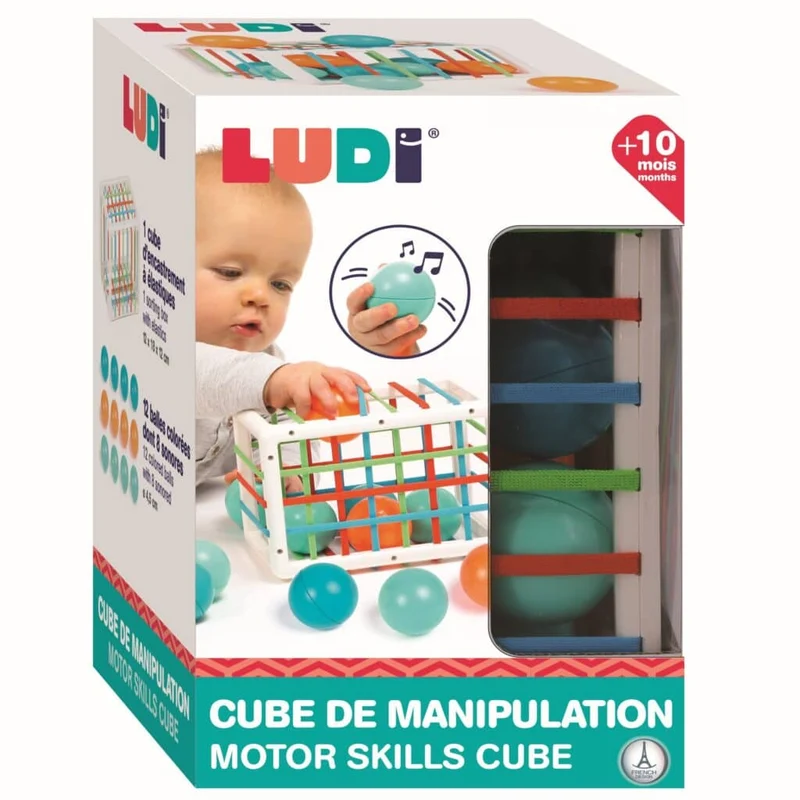 Manipulationswürfel-Sortierer mit flexiblen Wänden
