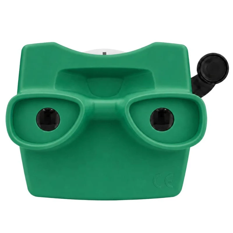 Retro 3D-Betrachter mit räumlichem Bildeffekt - Grün