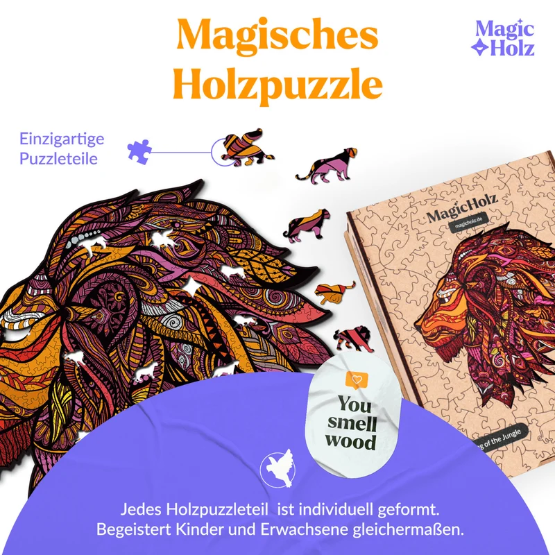 König des Dschungels Löwe