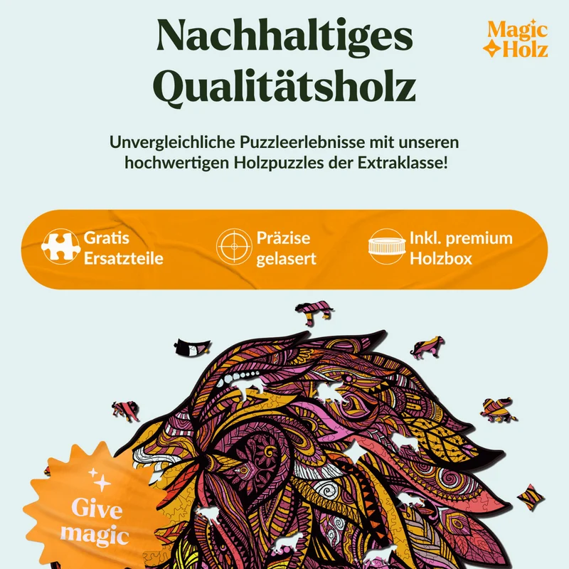 König des Dschungels Löwe