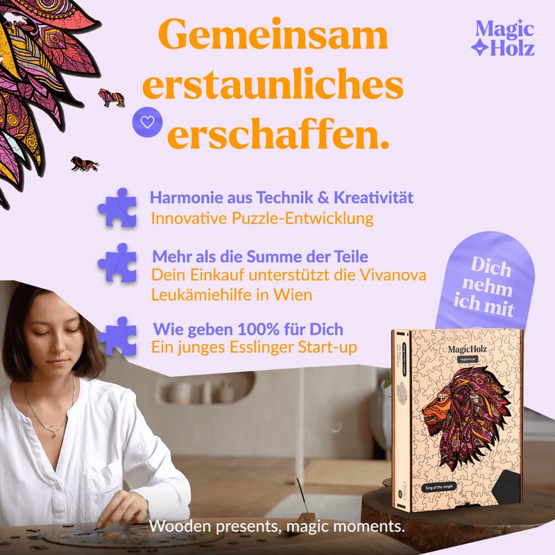 König des Dschungels Löwe