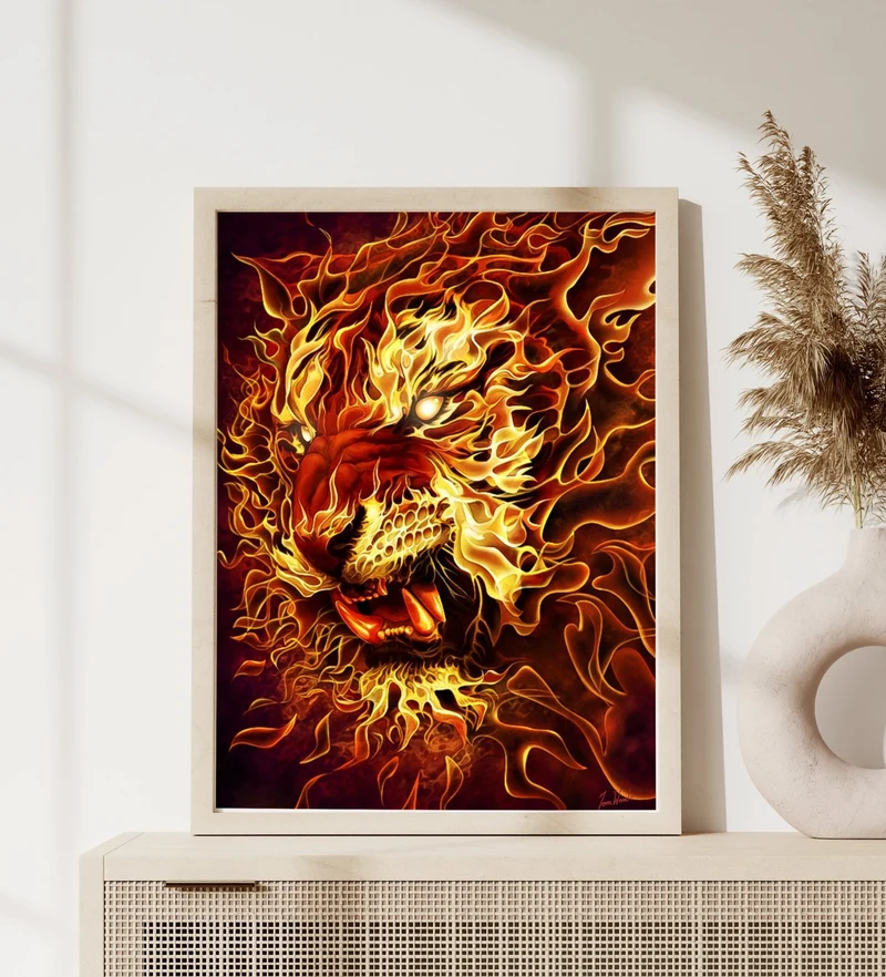 DIAMOND PAINTING | FEUER LÖWE