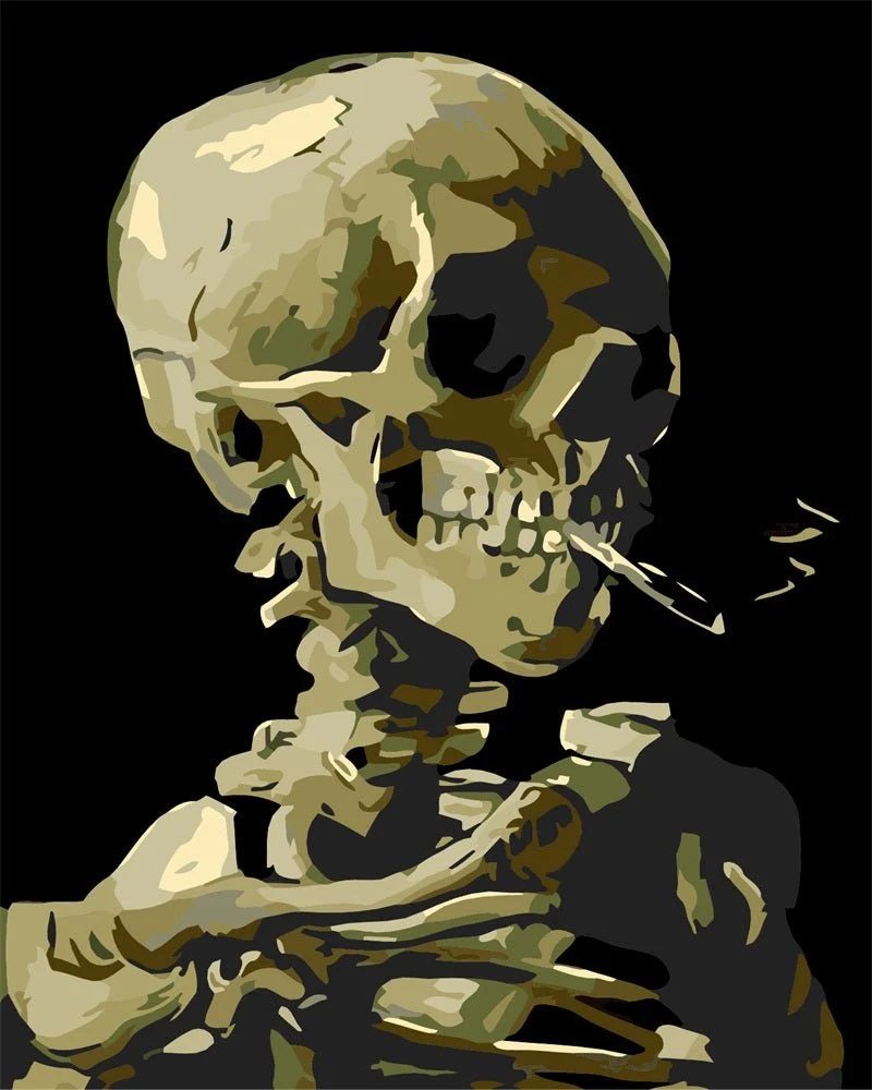 MALEN NACH ZAHLEN | TOTENKOPF PORTRAIT
