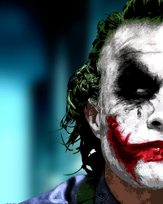 MALEN NACH ZAHLEN | JOKER HALBES GESICHT