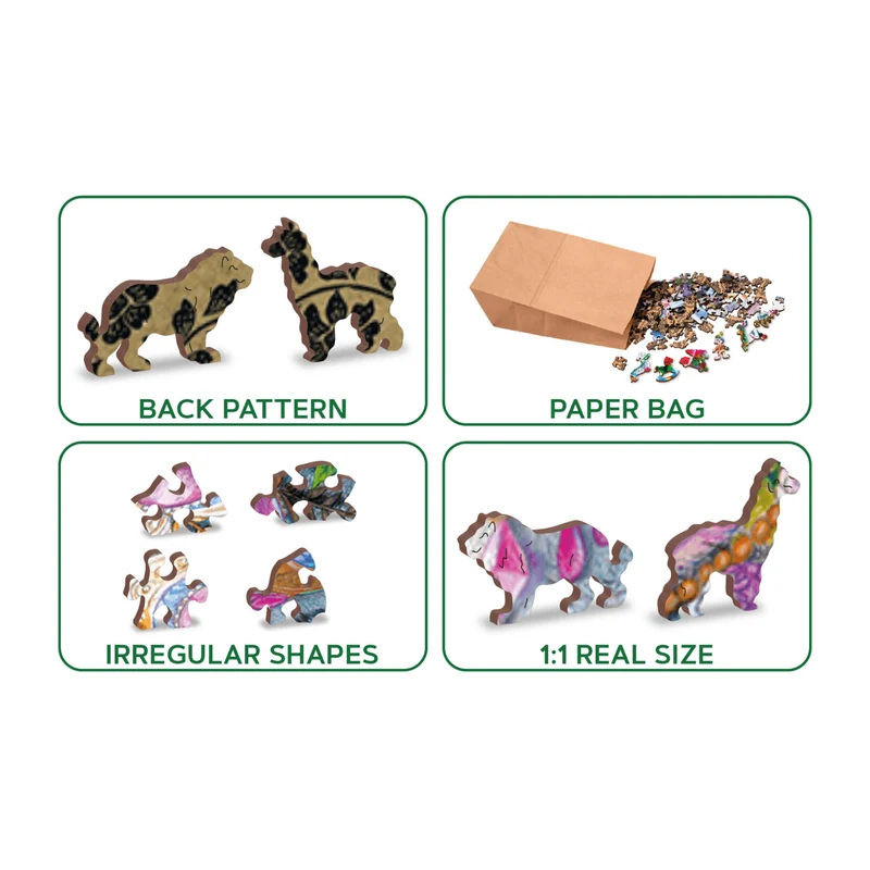 Mystischer Tiger Puzzle | Holz Puzzle