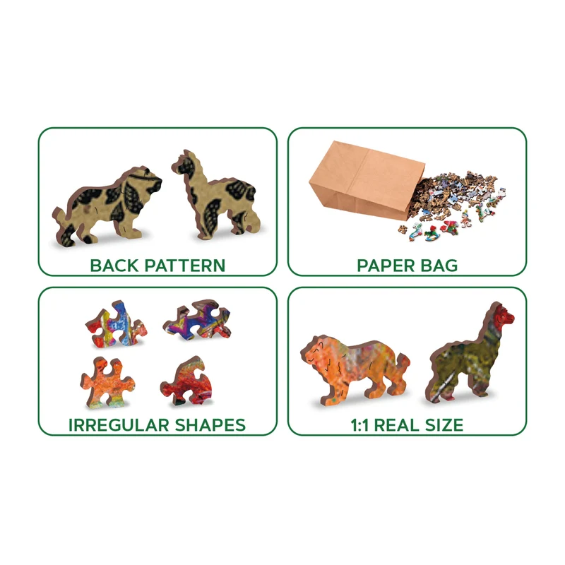 Mystischer Löwe Puzzle | Holz Puzzle