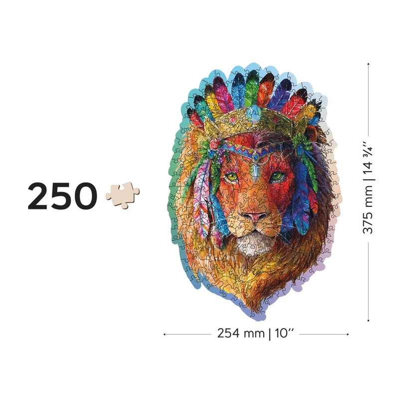 Mystischer Löwe Puzzle | Holz Puzzle