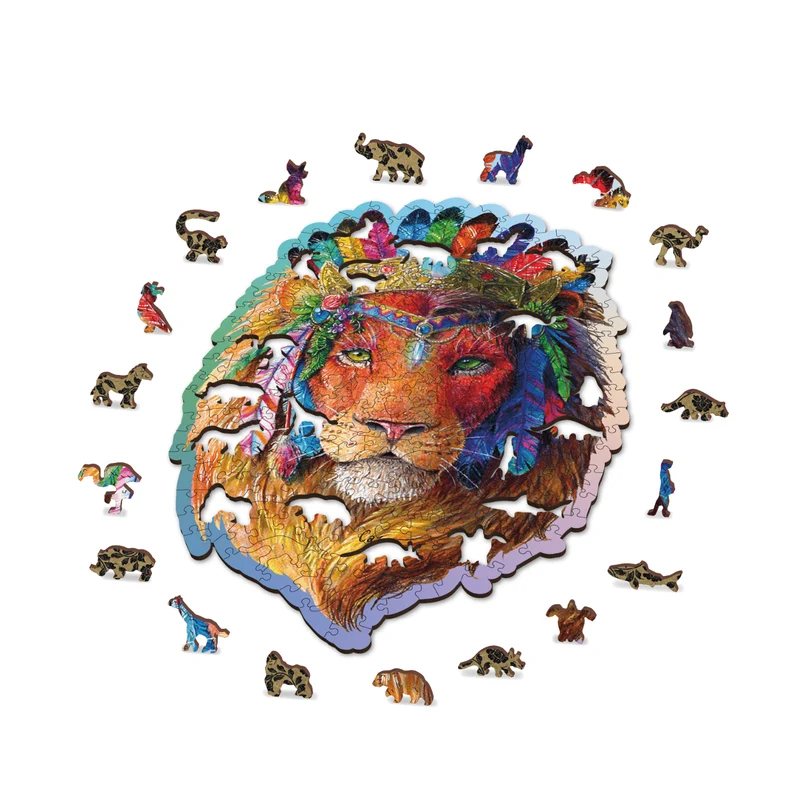 Mystischer Löwe Puzzle | Holz Puzzle