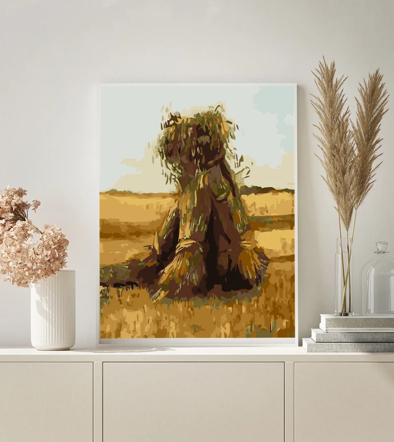 MALEN NACH ZAHLEN | VAN GOGH WEIZENGARBEN AUF FELD