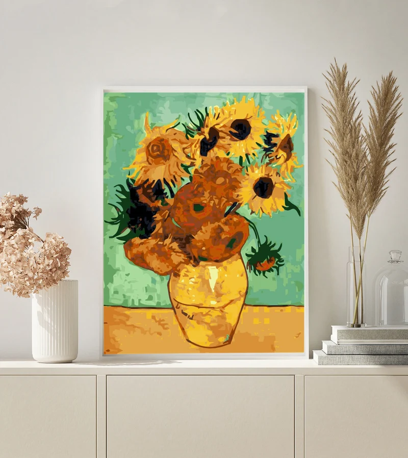 MALEN NACH ZAHLEN | VAN GOGH SONNENBLUMEN