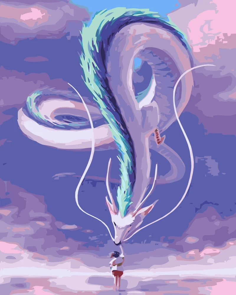 MALEN NACH ZAHLEN | DRACHE JADE