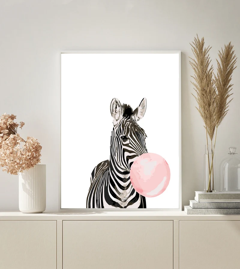 MALEN NACH ZAHLEN | ZEBRA MIT KAUGUMMI