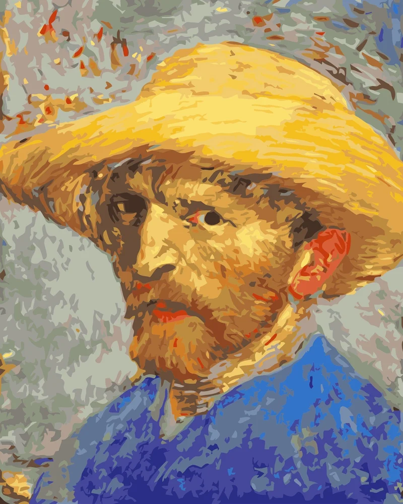 MALEN NACH ZAHLEN | VAN GOGH SELBSTBILDNIS