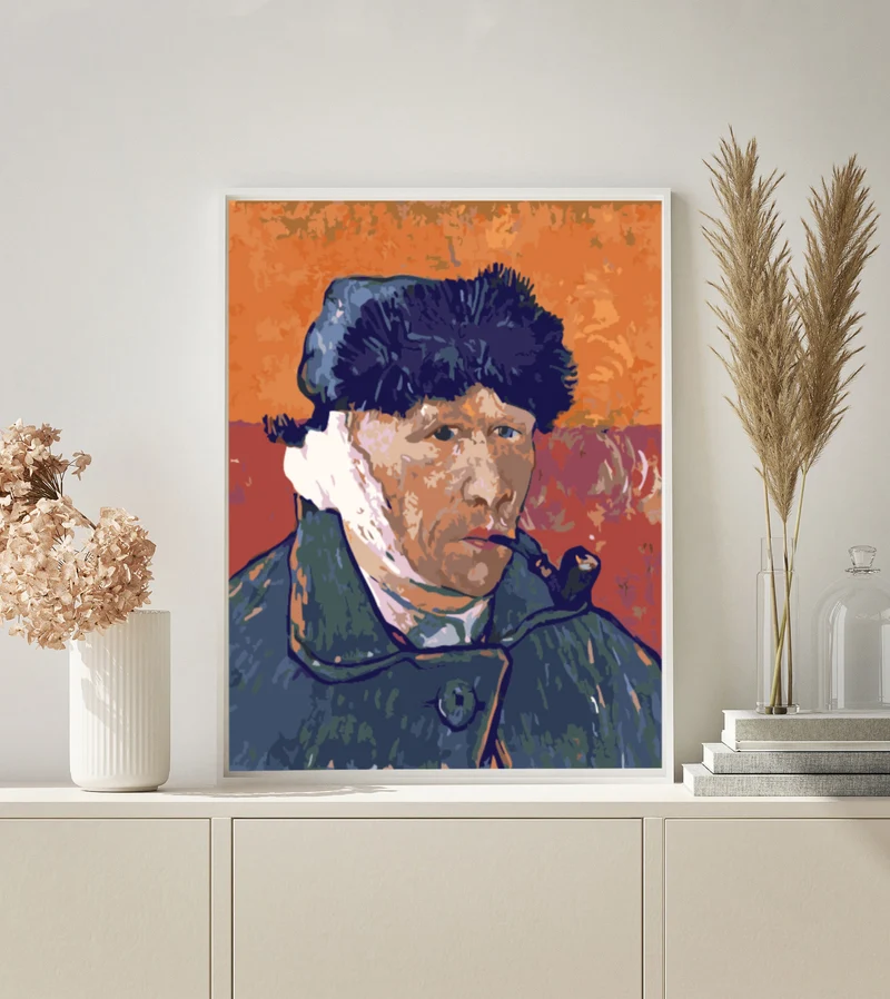 MALEN NACH ZAHLEN | VAN GOGH SELBSTBILDNIS MIT PELMÜTZE