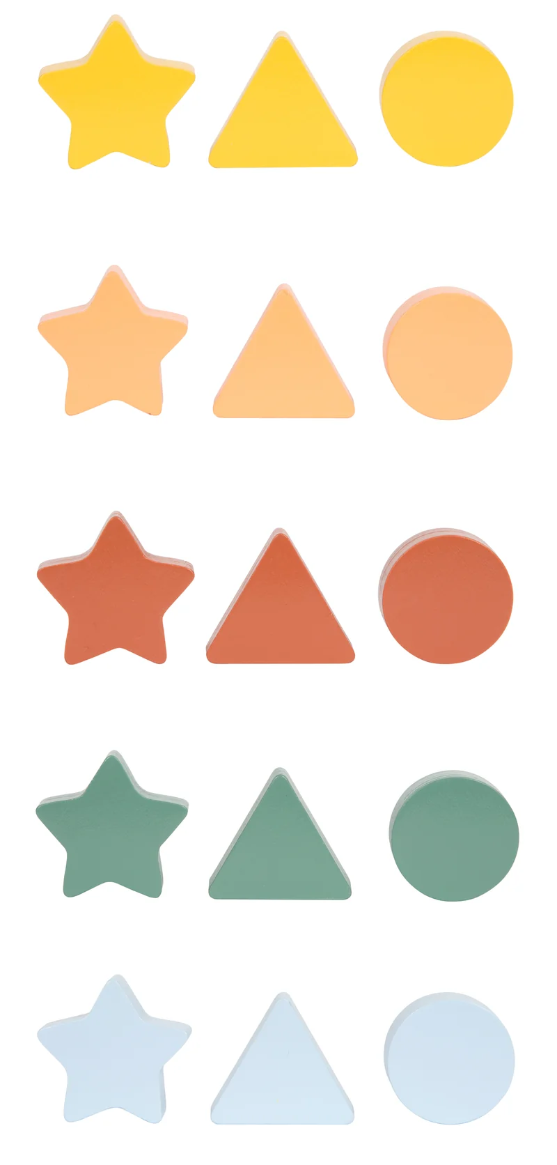 Montessori Sortierspiel - mit Zange (5 Schalen, 15 Elemente)