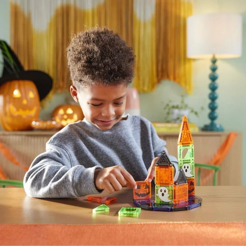 Magnetische Bausteine - microMAGS - Spooky Travel, 24-teilig