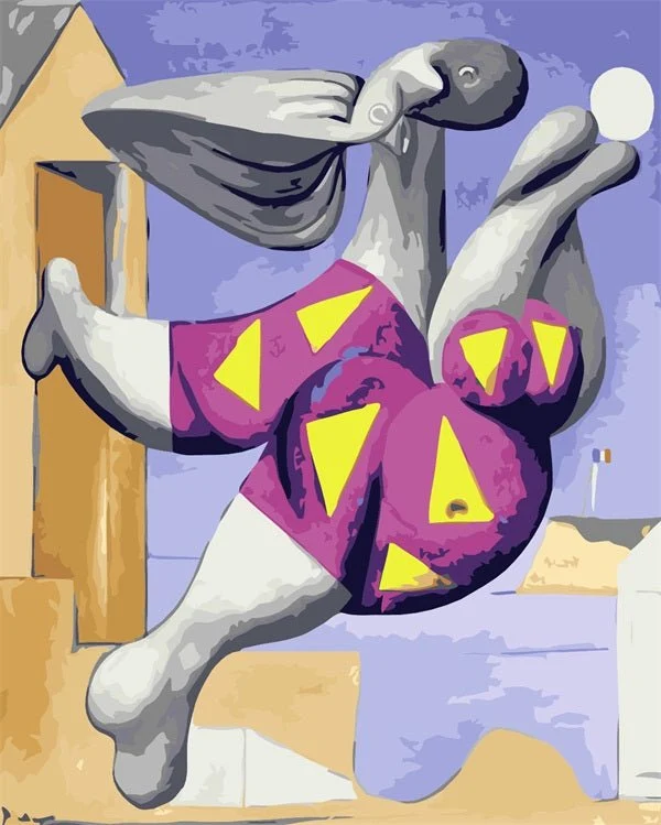 MALEN NACH ZAHLEN | PICASSO BADENDE MIT STRANDBALL