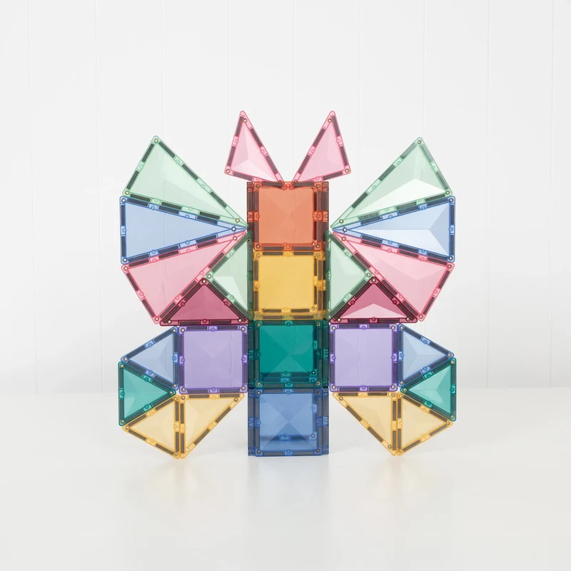 Magnetische Bausteine - Pastel Creative Pack (104 Teile)